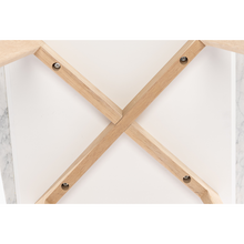 Load image into Gallery viewer, Marco 12" x 21" Rectangular Italian Carrara White Marble Table with Oak Legs