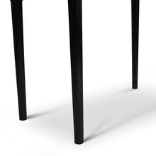 Load image into Gallery viewer, Roberto 36" Rectangular Italian Carrara White Marble Console Table with Black Leg