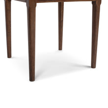 Load image into Gallery viewer, Adele 18" Square Italian Carrara White Marble Side Table with Walnut Leg