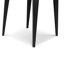 Load image into Gallery viewer, Milano 24" Square Italian Carrara White Marble Side Table with Metal Legs