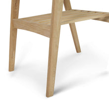 Load image into Gallery viewer, Lorenzo 24" Square Italian Carrara White Marble Side Table with Oak Shelf