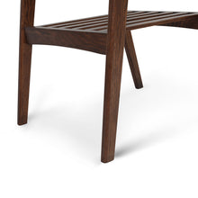 Load image into Gallery viewer, Lorenzo 24" Square Italian Carrara White Marble Side Table with Walnut Shelf