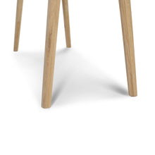 Load image into Gallery viewer, Luca 44" Rectangular Italian Carrara White Marble Writing Desk with Oak Leg