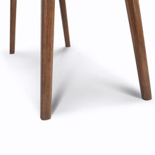 Load image into Gallery viewer, Luca 44" Rectangular Italian Carrara White Marble Writing Desk with Walnut Leg